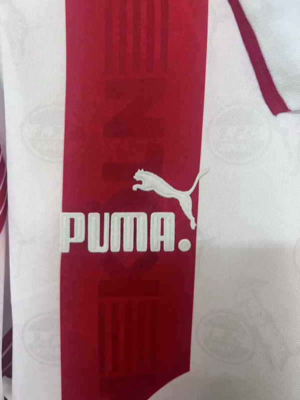 (S-4XL) Retro Version 95-96 FC Köln Home Red&White Thailand Soccer Jersey AAA-2044