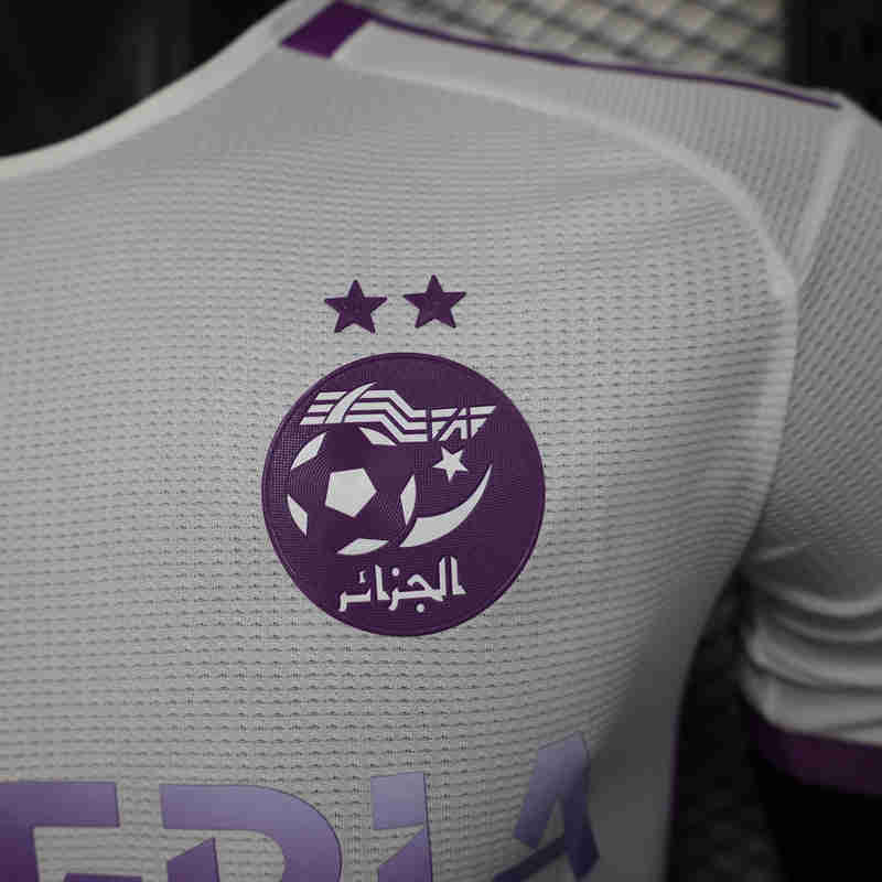 Player Version 2025-2026 Algeria White&Purple Thailand Soccer Jersey AAA-888