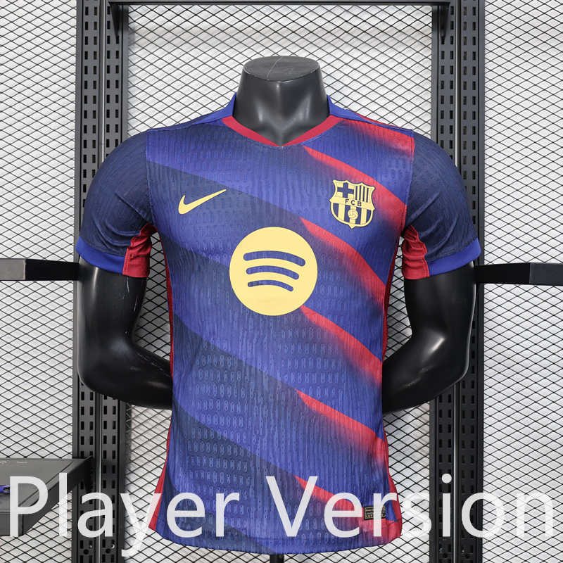 Player Version 2025-2026 Special Edition Barcelona Pink&Blue Soccer Jersey-888