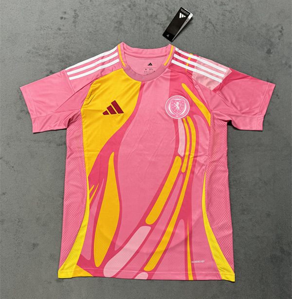 (S-4XL) 2025-2026 Scotland Away Pink Thailand Soccer Jersey AAA-4506