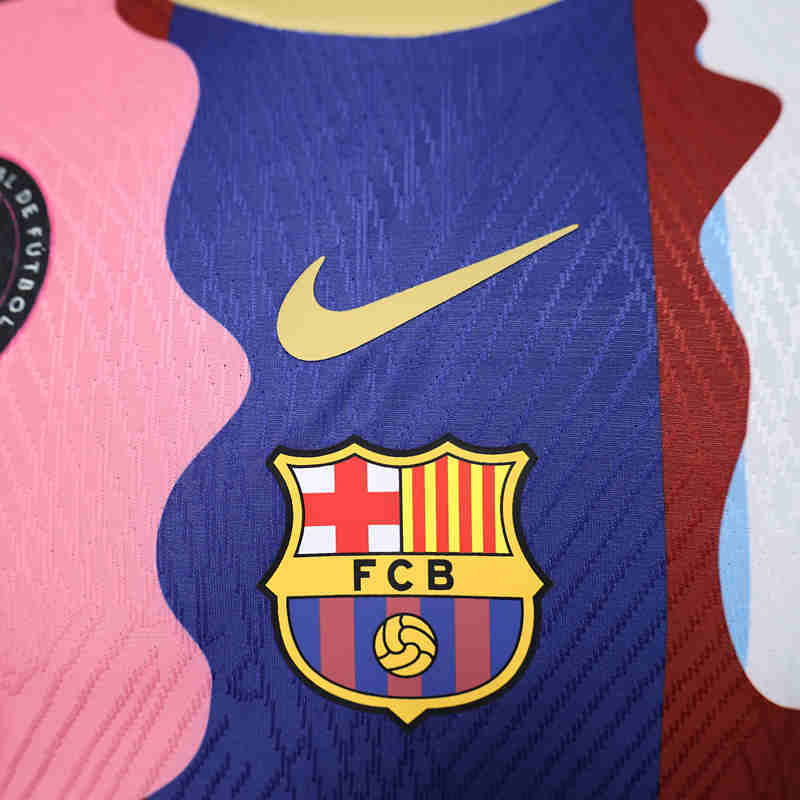 Player Version 2025-2026 Special Version Barcelona Pink&Blue Soccer Jersey-888