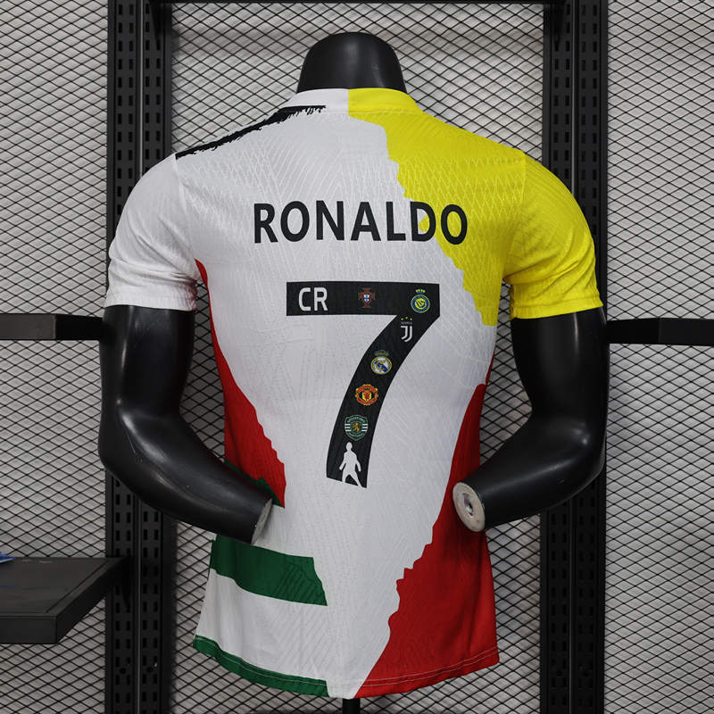 Player Version 2025-2026 Special Edition Real Madrid White&Yellow& Red Soccer Jersey AAA-888