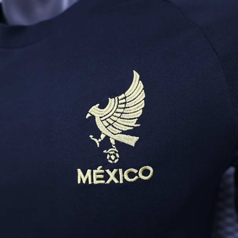 Player Version 2025-2026 Cotton Casual Version Mexico Black Thailand Soccer Jersey AAA-888