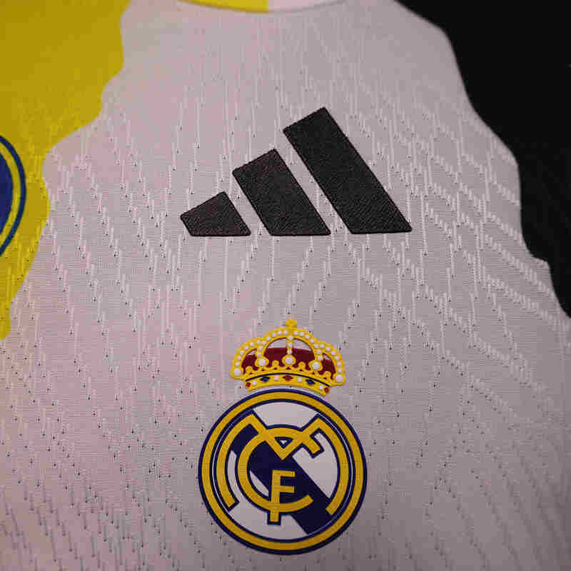 Player Version 2025-2026 Special Edition Real Madrid White&Yellow& Red Soccer Jersey AAA-888