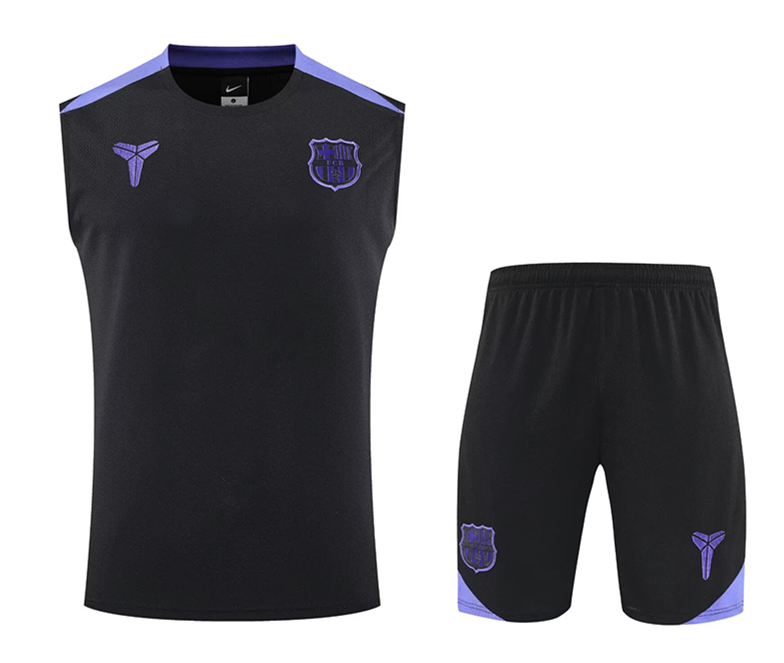 2025-2026 Barcelona Black Thailand Soccer Vest Uniform-418