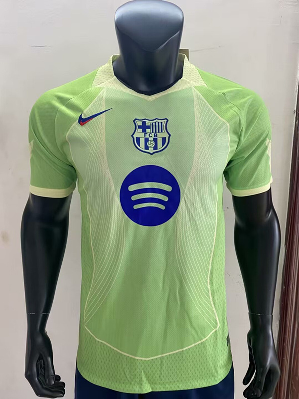 2025-2026 Barcelona Away Green Thailand Soccer Jersey-522