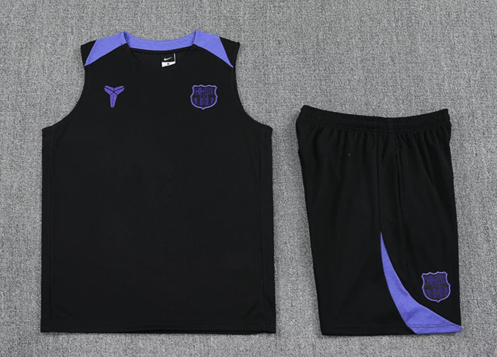 2025-2026 Barcelona Black Thailand Soccer Vest Uniform-418