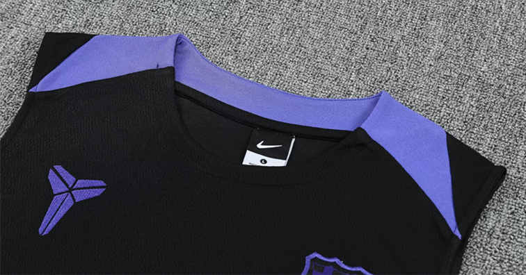 2025-2026 Barcelona Black Thailand Soccer Vest Uniform-418