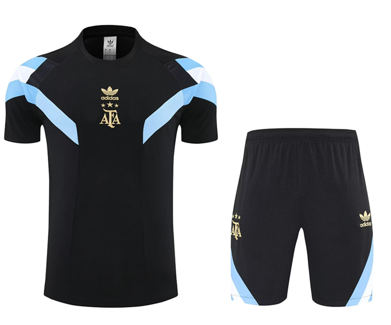 2025-2026 Argentina Black Thailand Training Soccer Uniform-4627