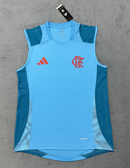 (S-4XL) 2025-2026 Flamengo Blue Thailand Soccer Vest Training JerseyAAA-4506