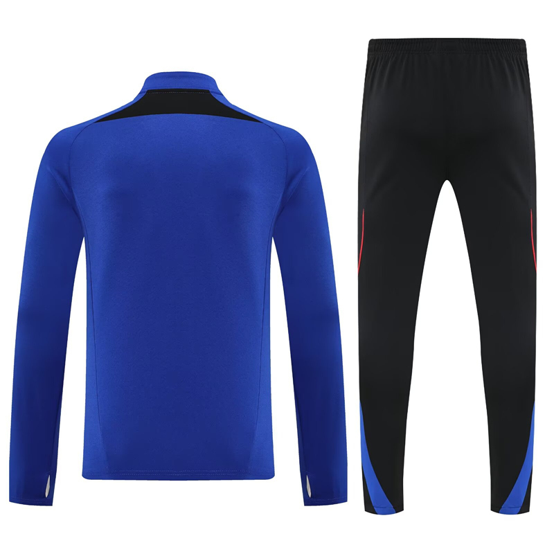 2025-2026 Manchester United Colorful Blue Thailand Soccer Tracksuit-4627