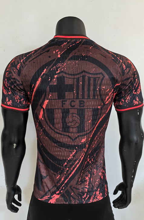 Player Version 2025-2026 Barcelona Black&Orange Thailand Soccer Jersey AAA-4506