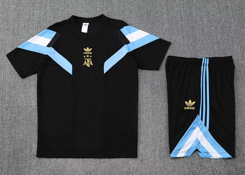 2025-2026 Argentina Black Thailand Training Soccer Uniform-4627