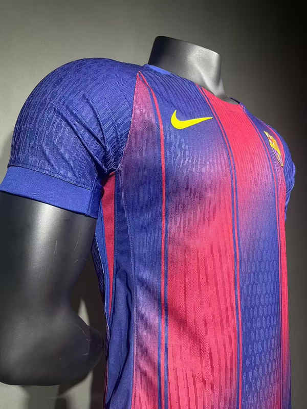 (S-3XL) Player Version 2025-2026 Barcelona Home Red&Blue Thailand Soccer Jersey AAA-5229