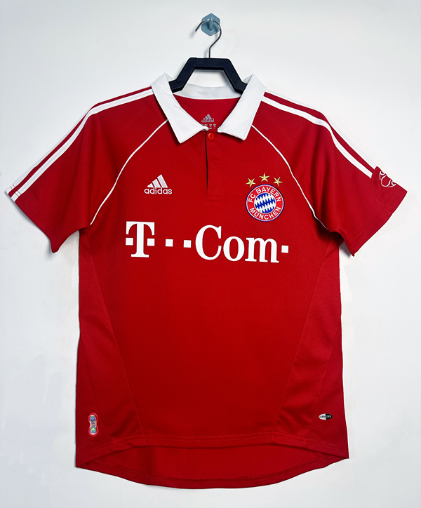 Retro Version 2006-2007 Bayern München Home Red Thailand Soccer Jersey AAA-811