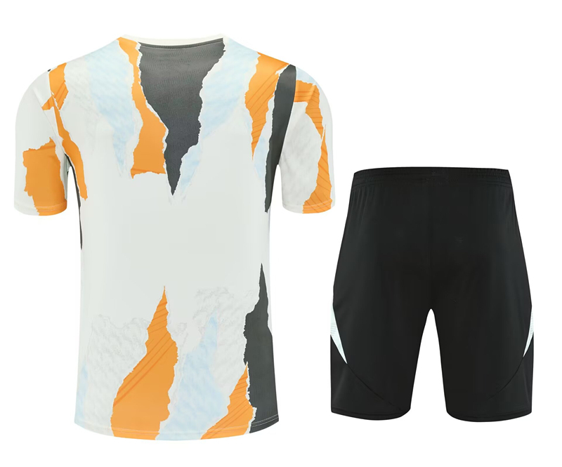 2025-2026 Real Madrid Yellow&White Training Soccer Uniform-418