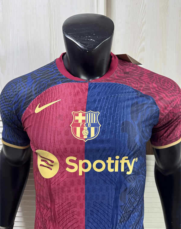 Player Version 2025-2026 Barcelona Red&Blue Thailand Soccer Jersey AAA-6253