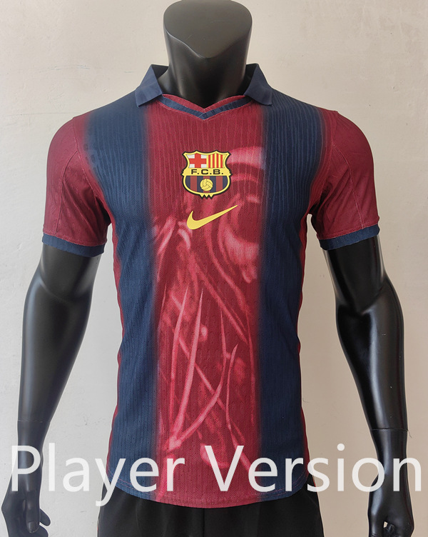 Player Version 2025-2026 Joint Model Barcelona Blue&Red Thailand Soccer Jersey AAA-807