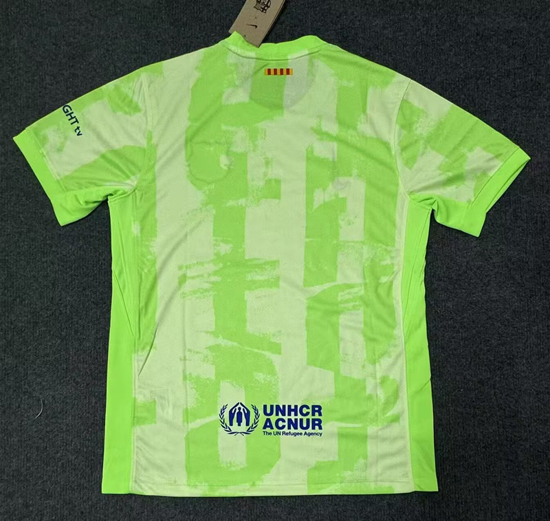 (S-4XL) 2025-2026 Joint Version Barcelona 2nd Away Green Thailand Soccer Jersey AAA-4506