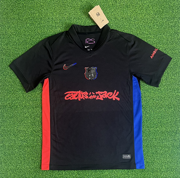 (S-4XL) 2025-2026 Music Alliance Edition Barcelona Black Thailand Soccer Jersey AAA-403