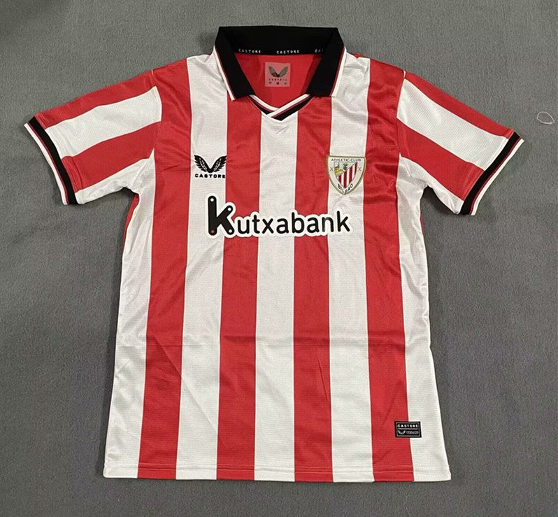 2025-2026 Correct Version Athletic Bilbao Home Red&White Thailand Soccer Jersey AAA-2483