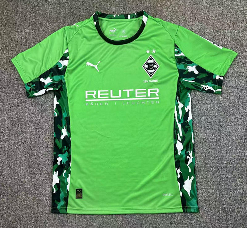(S-4XL) 2025-2026 Borussia Mönchengladbach Away Green Thailand Soccer Jersey AAA-417