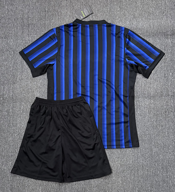 2025-2026 Inter Milan Home Blue&Black Kid/Youth Soccer Uniform-4247