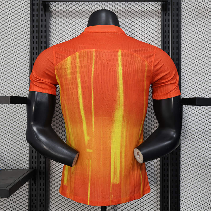 Player Version 2025-2026 Special Version Barcelona Orange Thailand Soccer Jersey AAA-888