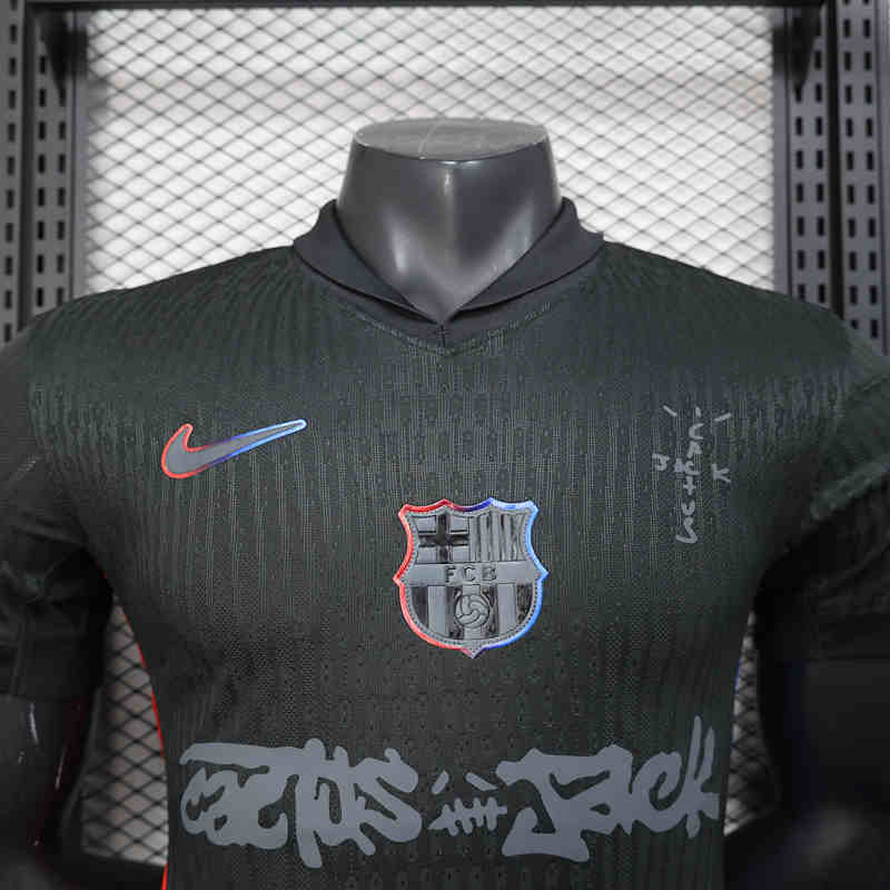 Player Version 2025-2026 Special Version Barcelona Black Thailand Soccer Jersey AAA-888
