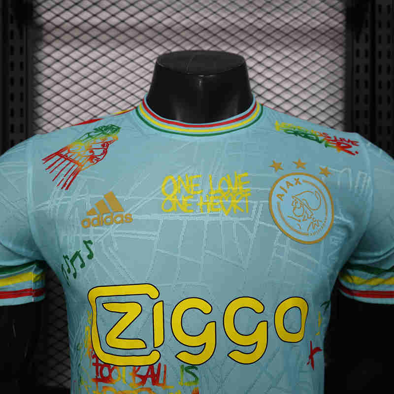 Player Version 2025-2026 Special Version Ajax Light Blue Thailand Soccer Jersey AAA-888