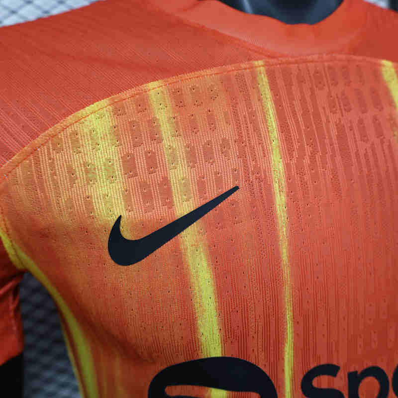 Player Version 2025-2026 Special Version Barcelona Orange Thailand Soccer Jersey AAA-888