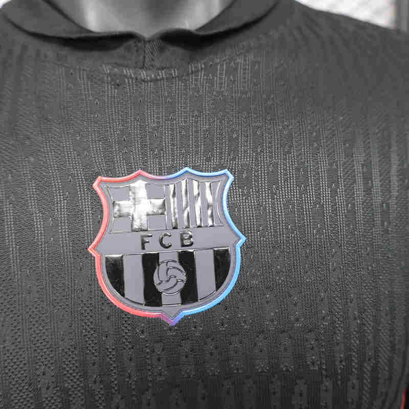 Player Version 2025-2026 New Advertising Version Barcelona Black Thailand Soccer Jersey AAA-888