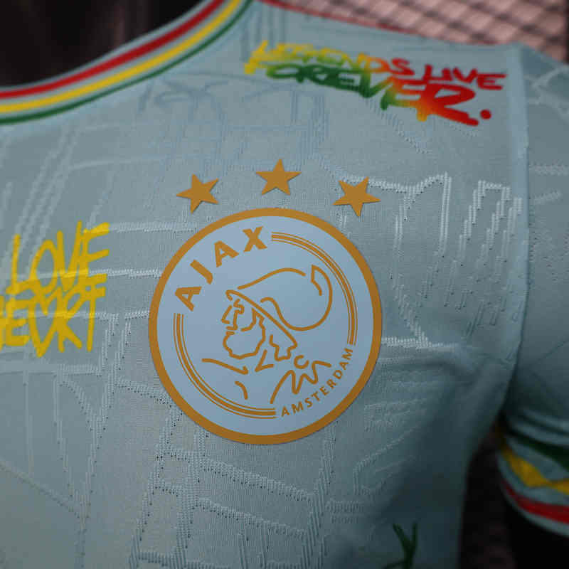 Player Version 2025-2026 Special Version Ajax Light Blue Thailand Soccer Jersey AAA-888