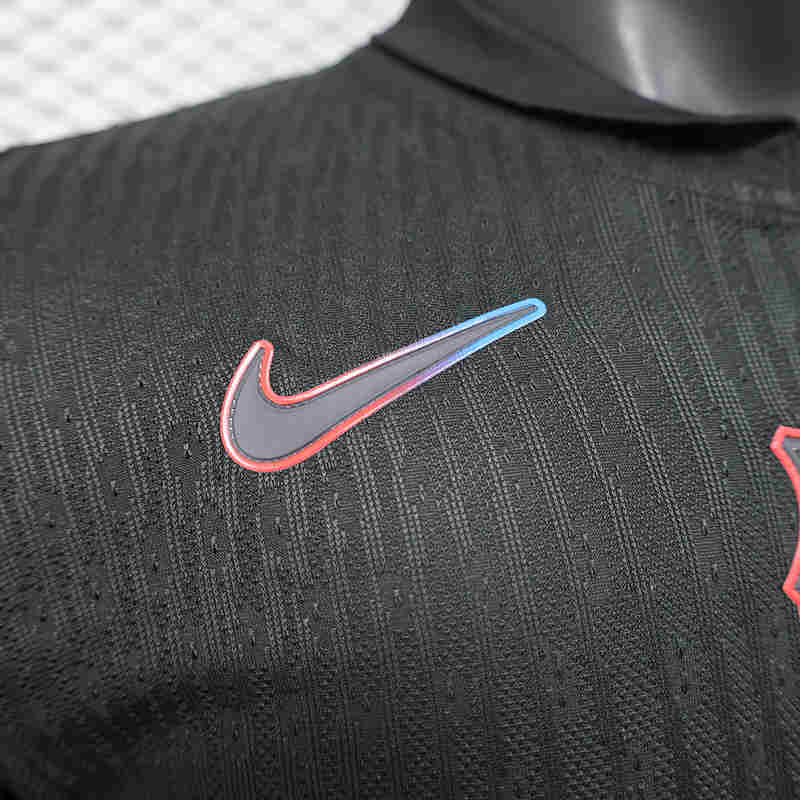 Player Version 2025-2026 New Advertising Version Barcelona Black Thailand Soccer Jersey AAA-888