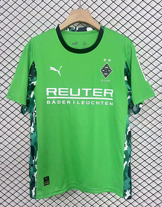 (S-4XL) 2025-2026 Borussia Mönchengladbach Away Green Thailand Soccer Jersey AAA-2044