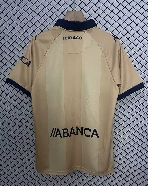(S-4XL) 25th Anniversary Edition Deportivo La Coruña Gold Thailand Soccer Jersey AAA-2044