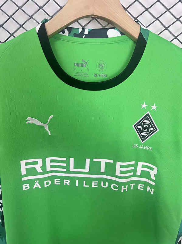 (S-4XL) 2025-2026 Borussia Mönchengladbach Away Green Thailand Soccer Jersey AAA-2044