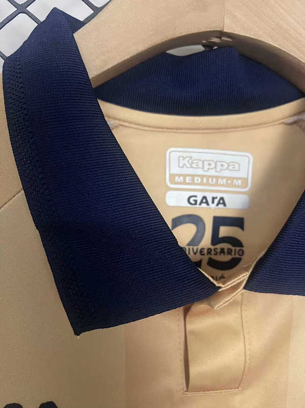 (S-4XL) 25th Anniversary Edition Deportivo La Coruña Gold Thailand Soccer Jersey AAA-2044