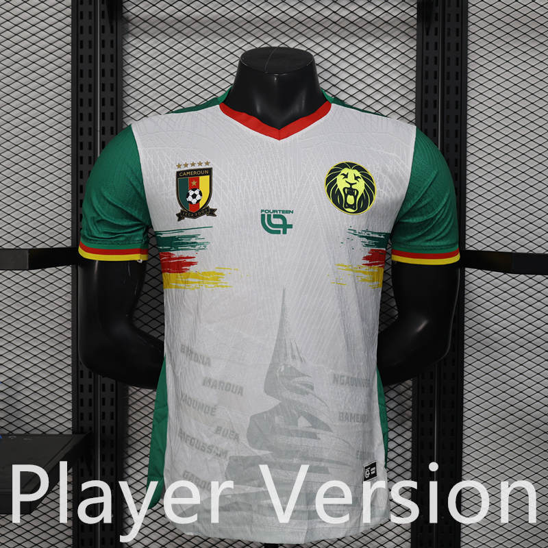 Player Version 2025-2026 Cameroon White Thailand Soccer Jersey AAA-888