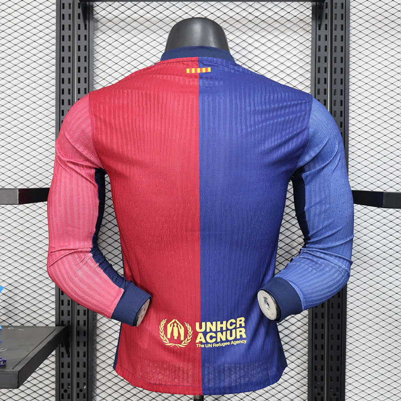 Player Version 2025-2026 Special Version Advertising Barcelona Red&Blue Thailand LS Soccer Jersey AAA-888