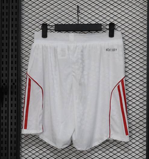 Player Version 2025-2026 Ajax White Thailand Soccer Shorts-888