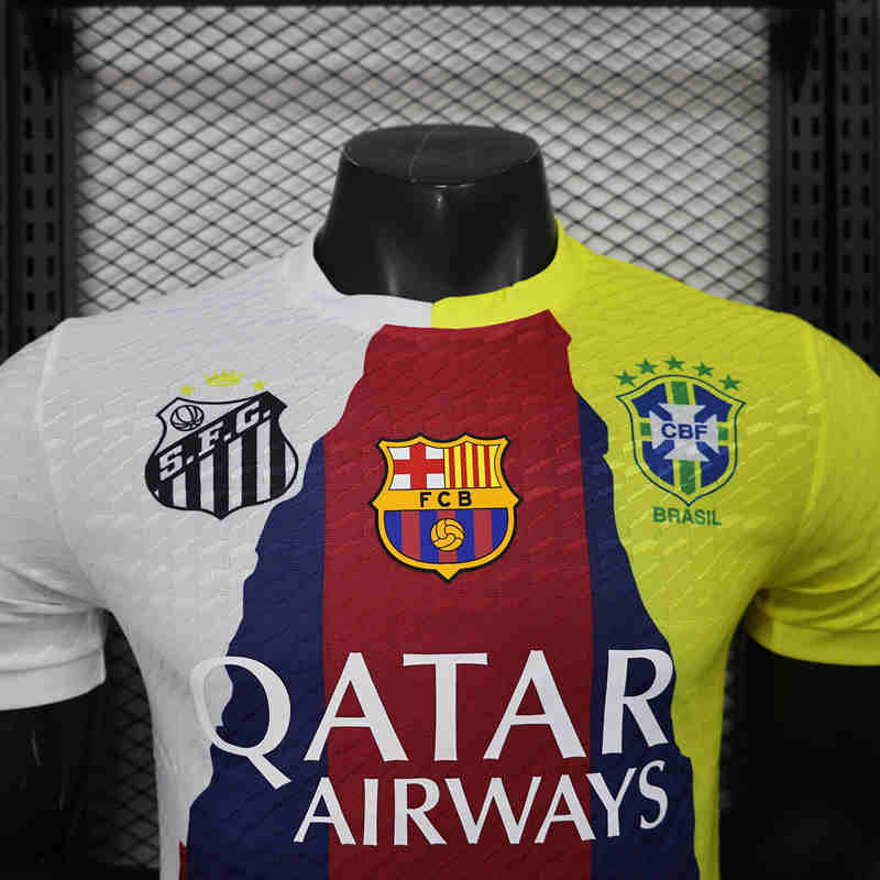 Player Version 2025-2026 Special Version Barcelona White&Red&Blue&Yellow Thailand Soccer Jersey AAA-888
