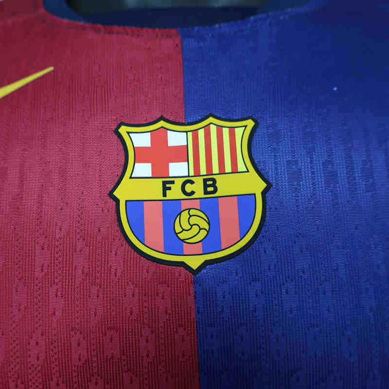 Player Version 2025-2026 Special Version Advertising Barcelona Red&Blue Thailand LS Soccer Jersey AAA-888