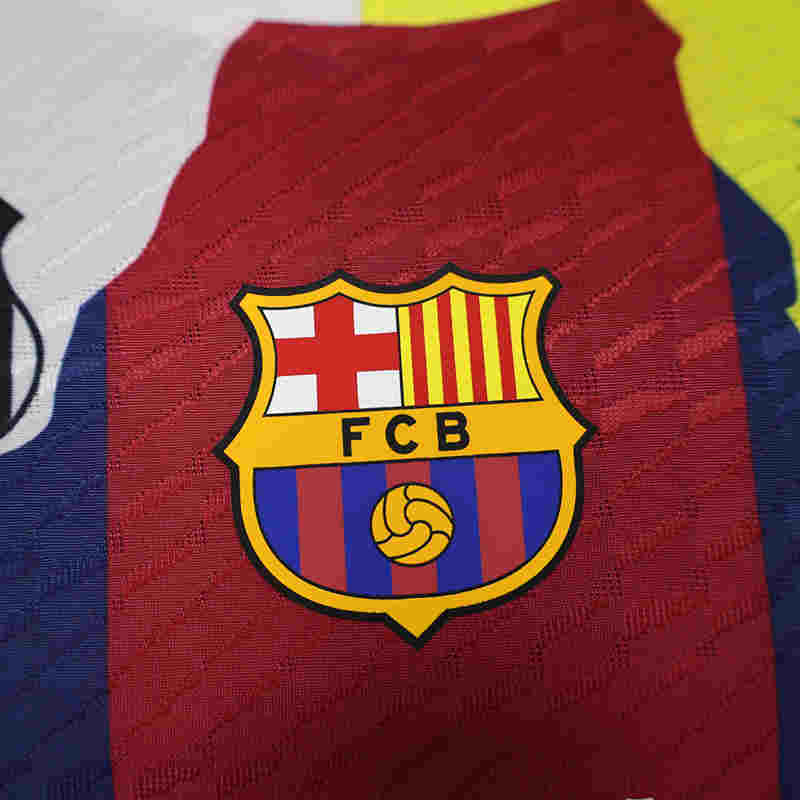 Player Version 2025-2026 Special Version Barcelona White&Red&Blue&Yellow Thailand Soccer Jersey AAA-888