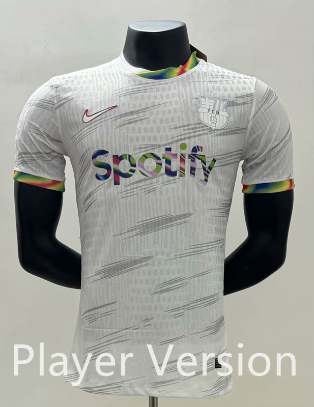 Player Version 2025-2026 Special Version Barcelona White Thailand Soccer Jersey AAA-5931