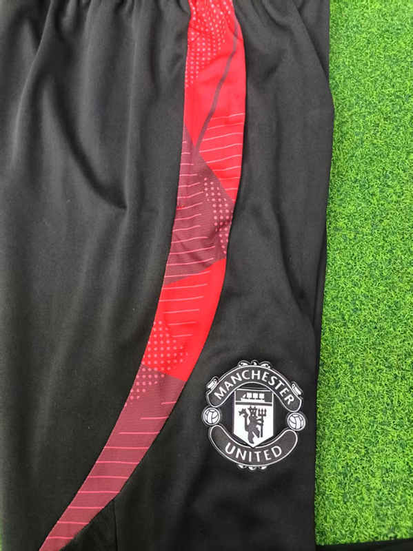 Player Version 2024-2025 Manchester United Black Thailand Soccer Long Pants-9926