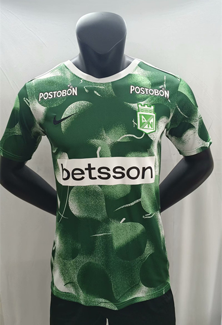 2025-2026 Special Version Atletico Nacional Green Stripe Thailand Soccer Jersey AAA-0009