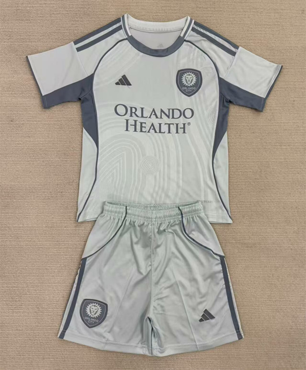 2025-2026 Orlando City Grey Training Soccer Uniform-AY