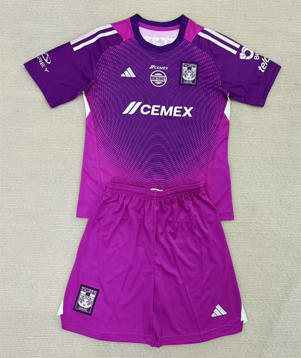 2025-2026 Tigres UANL Goalkeeper Purple Soccer Uniform-AY