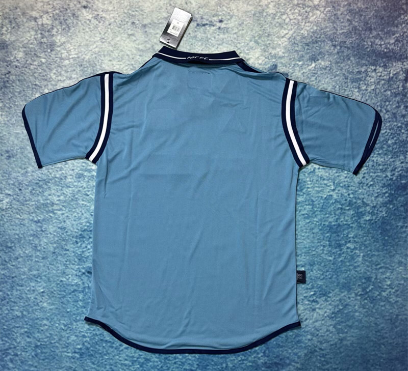 Retro Version 2002-2003 Season Manchester City Home Blue Thailand Soccer Jersey AAA-6590